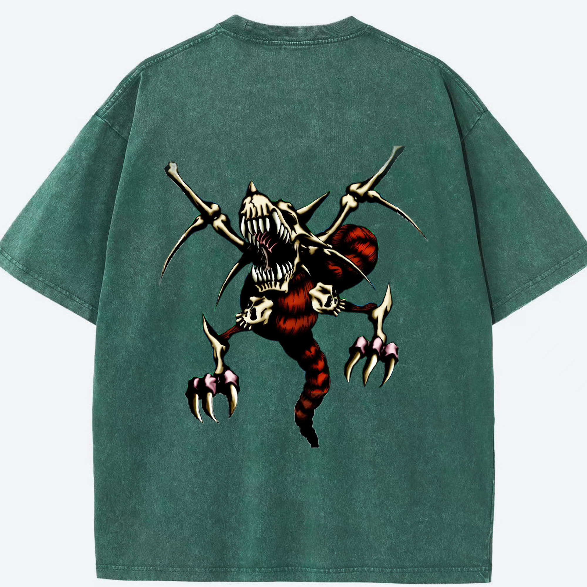 （画像用） 遊☆戯☆王 Yu-Gi-Oh! 綿100% ヴィンテージ風 半袖Tシャツ（背面プリント）